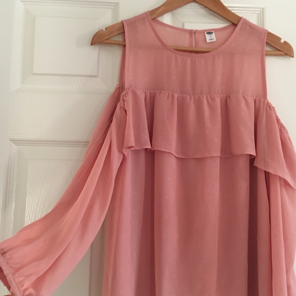 Blush Cold Shoulder Top